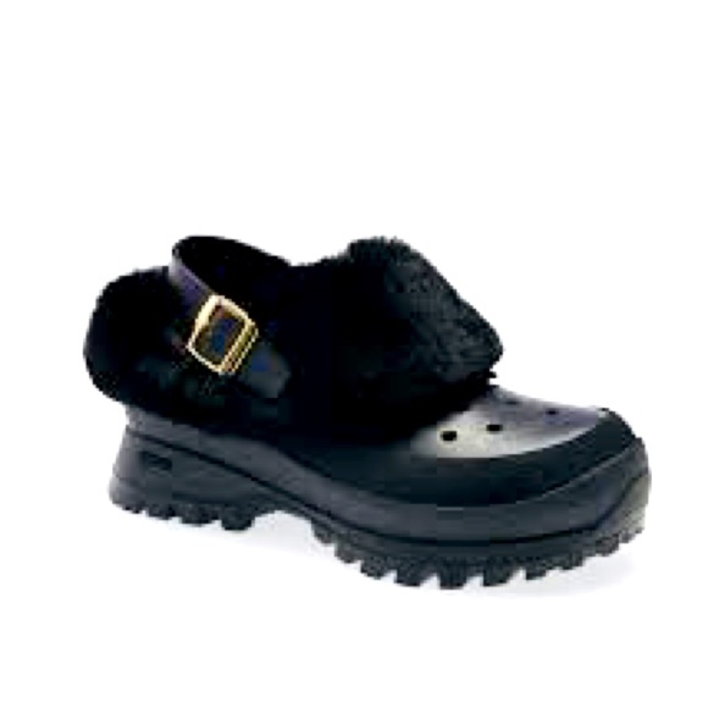 NWT Stella McCartney Women's Trace Faux Fur Lined Clogs